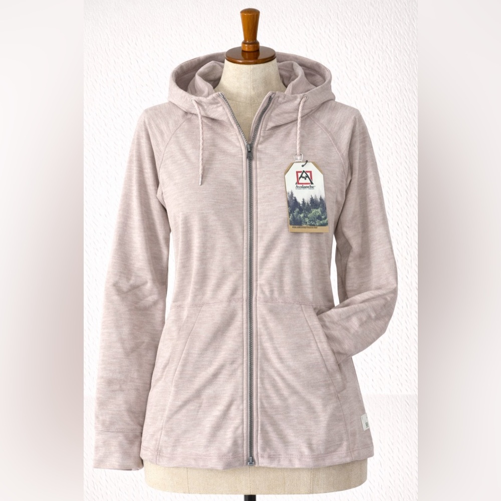 Avalanche Women's Light Pink Zip-Up Hoodie